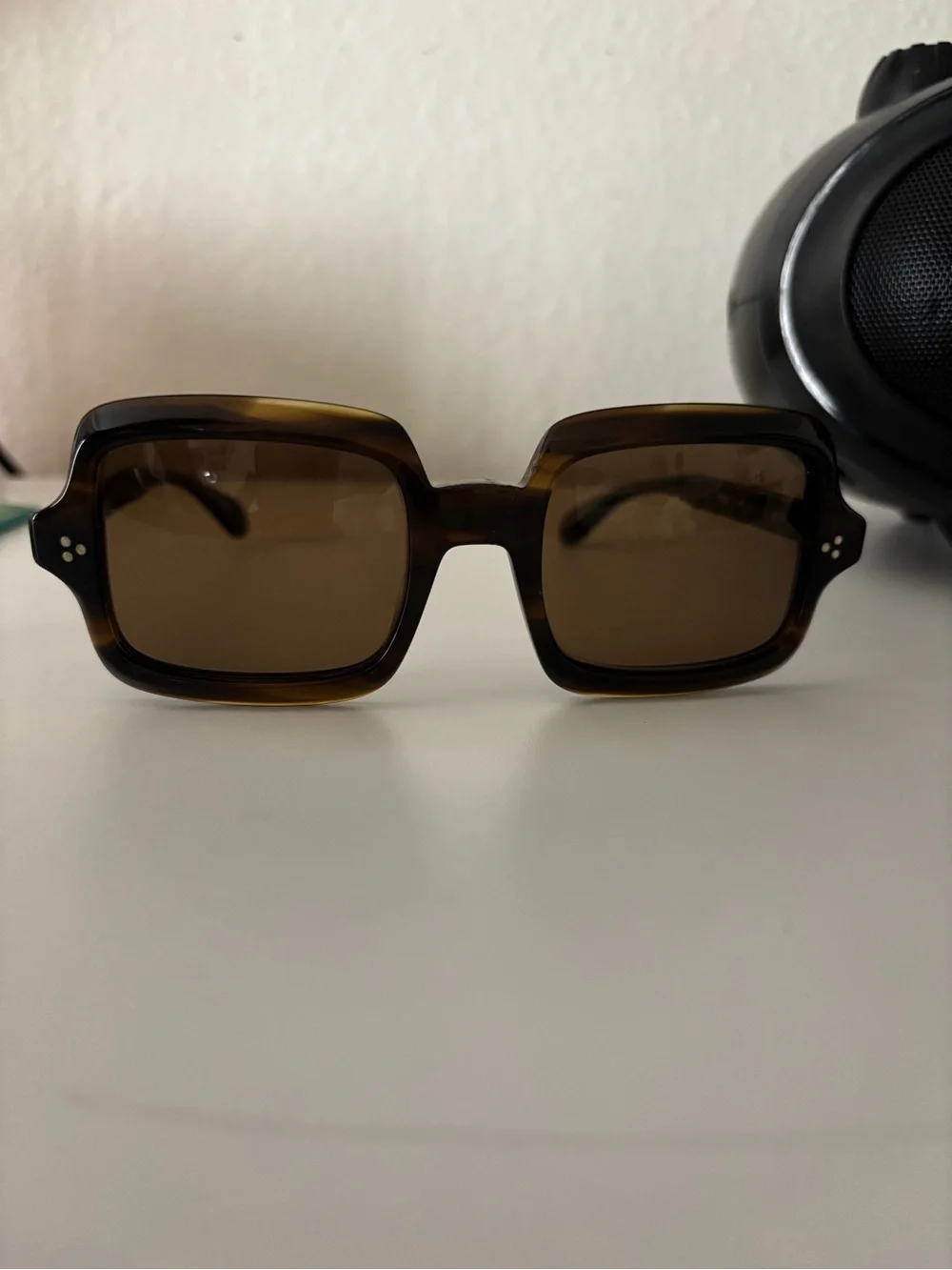 Oliver Peoples Women’s Square Frame Brown Sunglasses